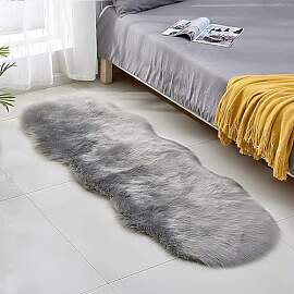 REESTBOO Faux Lammfell Schaffell Teppich,