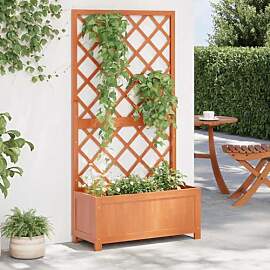 Refined Garten-Spalier mit Blumenkasten Braun