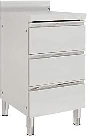 Refined mit Aufkantung Edelstahlschrank