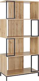 Regal Geny Eichefarben/Schwarz MDF