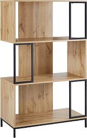 Regal Geny Eichefarben/Schwarz MDF