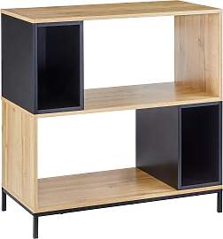 Regal Megy Eichefarben/Schwarz MDF