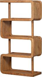 Regal Rattle aus Akazienholz, klassisches Design,