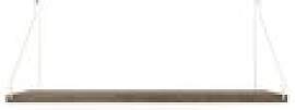 Regal Single Shelf dark oak/stainless steel 27 x