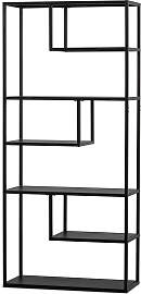 Regal Teun aus Metall, modernes Design, Schwarz,