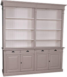Regalschrank in romantischer Landhausoptik gewachst