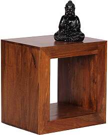 Regalwürfel aus Sheesham massiv lackiert