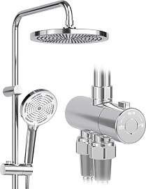 Regendusche ohne Armatur Chrome, Duschsystem mit