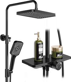 Regendusche ohne Armatur mit Ablage, Duschsystem