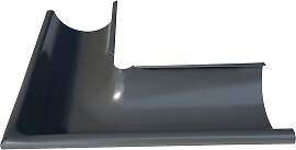Regenrinne SKANHOLZ, grau (anthrazit), B:10cm,