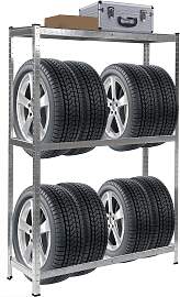 Reifenregal HWC-E36, Reifenständer Lagerregal