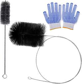 Reinigungsbürste Set mit 2m Ofenrohrbürste +