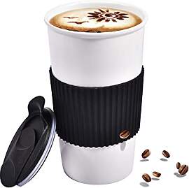 Reise-Kaffeebecher aus Keramik mit rutschfester