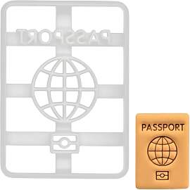 Reisepass Ausstechform, 1 Teil