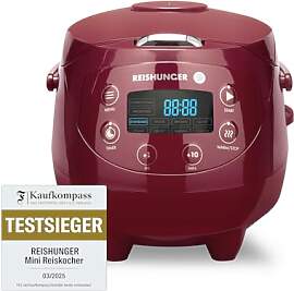 REISHUNGER Digitaler Reiskocher klein, bordeaux |
