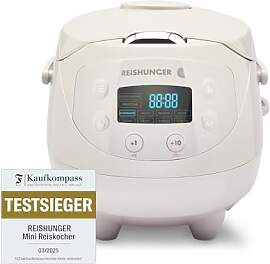 REISHUNGER Digitaler Reiskocher klein, grau | 0,6