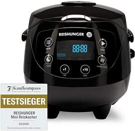 REISHUNGER Digitaler Reiskocher klein, schwarz |