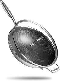 Reishunger Premium Wok aus Edelstahl | 32 cm