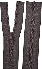 Reißverschluss dunkel braun für Bettwäsche