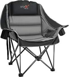RELAX FIELD Übergroßer Campingstuhl Klappbar,
