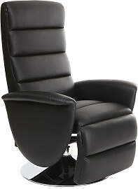 Relax-Sessel manuell verstellbar Schwarz NELSON