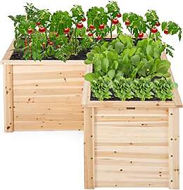 RELAX4LIFE Hochbeet Holz, Blumenbeet ohne