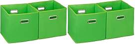 Relaxdays Aufbewahrungsbox 2er Set, Regalkorb ohne 