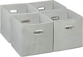 Relaxdays Aufbewahrungsbox 4er Set, Faltbare