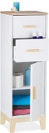 Relaxdays Badezimmerschrank, 2 Schubladen,