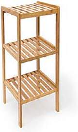relaxdays Badregal braun 33,0 x 33,0 x 79,0 cm