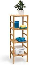 relaxdays Badregal braun 35,5 x 35,5 x 117,0 cm