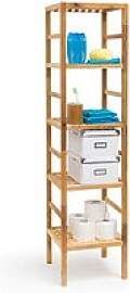 relaxdays Badregal braun 35,5 x 35,5 x 150,0 cm