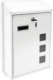 relaxdays Briefkasten 10017417_49 weiß