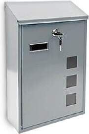 relaxdays Briefkasten 10017417_55 silber