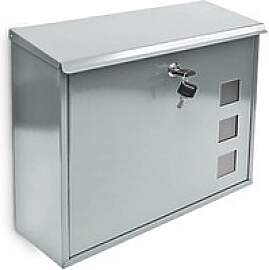 relaxdays Briefkasten 10017419_55 silber