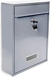 relaxdays Briefkasten Design 10017415_55 silber