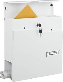 Relaxdays Briefkasten mit modernem Design, Metall, 