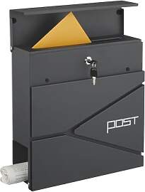 Relaxdays Briefkasten mit modernem Design, Metall, 
