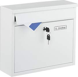 Relaxdays Briefkasten mit Namensschild, HxBxT: 31