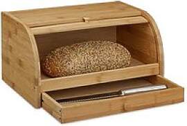 relaxdays Brotkasten braun, 1 St.