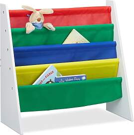 Relaxdays Bücherregal für Kinder mit 4