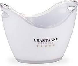 relaxdays Champagnerkühler weiß