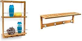 Relaxdays Duschregal aus Bambus ca. 53 x 38 x 15,5 
