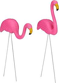 Relaxdays Flamingo Figur 2er Set, niedliche