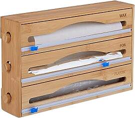 Relaxdays Folienspender 3 in 1, für Wand &