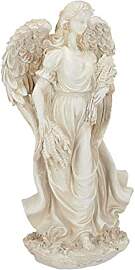 Relaxdays Gartenfigur Engel, Dekofigur, wetterfest 