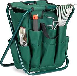 Relaxdays Gartenwerkzeug Hocker, Gartengeräte