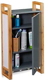 Relaxdays Hängeschrank Bad, Wandschrank mit