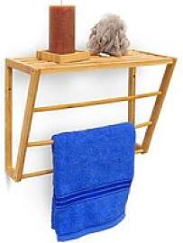 relaxdays Handtuchhalter braun, 1 St.