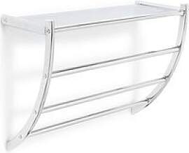 relaxdays Handtuchhalter silber, 1 St.